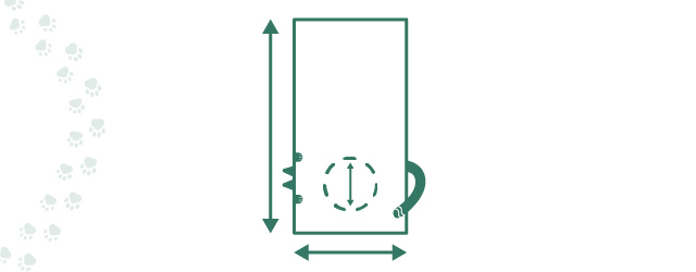 Illustration renseignez les dimensions du trou